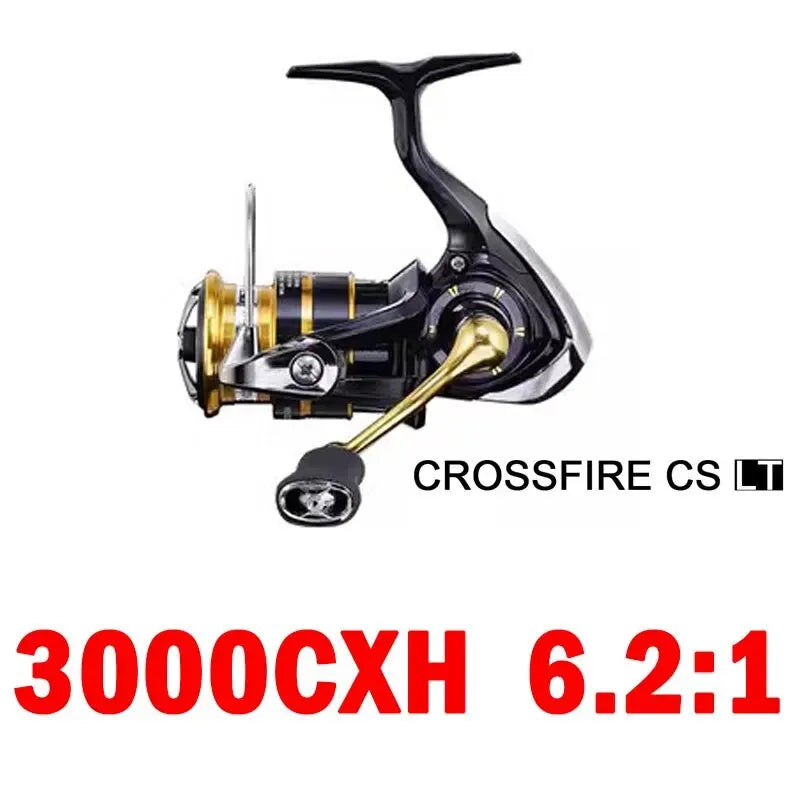 DAIWA Fishing Reel CROSSFIRE CS LT (Light&Tough) 1000-6000D-H Light Strong LC-ABS Metail Spool 4KG-12KG Ultraleve 185g-320g