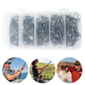 200 PCS Stainless Steel Fishing Snap Swivel High Strength Barrel Swivel Fishing Swivels Snaps for Freshwater Fishing