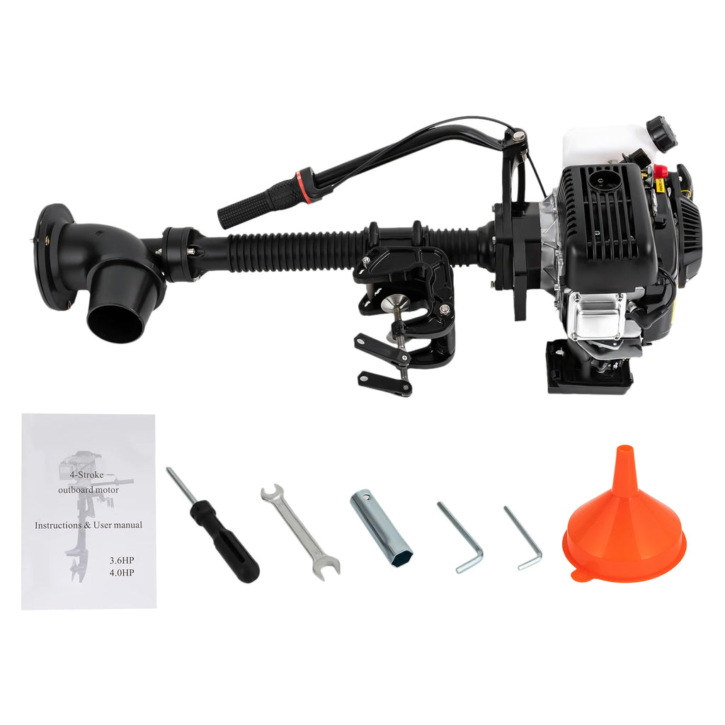 Outboard Engine,4HP 4-Stroke Jet Pump Outboard Motor,55CC 4-Stroke Jet Outboard Motor,for Rubber Boats,Fishing Boats