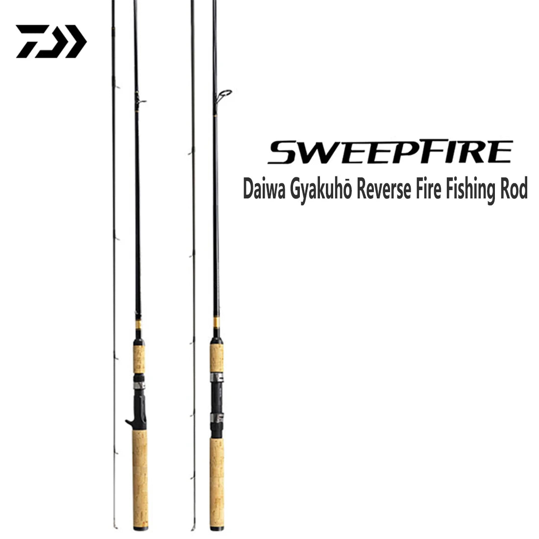 DAIWA SWEEPFIRE Fishing Rod, Medium Fast/Fast Action, Toray Carbon Lure Rod, Fresh/Saltwater for Bass/Sea Bass Multiple Hardness