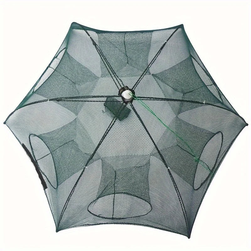 1Pc Six-hole Hexagonal Portable Fishing Net Fishing Device-durable Fishing Tool for Lobster