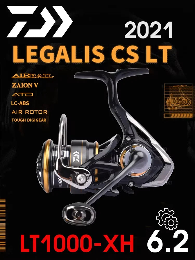 2021 DAIWA LEGALIS CS LT Fishing reel 2000/2500/3000C/4000C Light body 6+1BB LC-ABS Metail Spool 5-12KG Power Ultraleve185g-325g