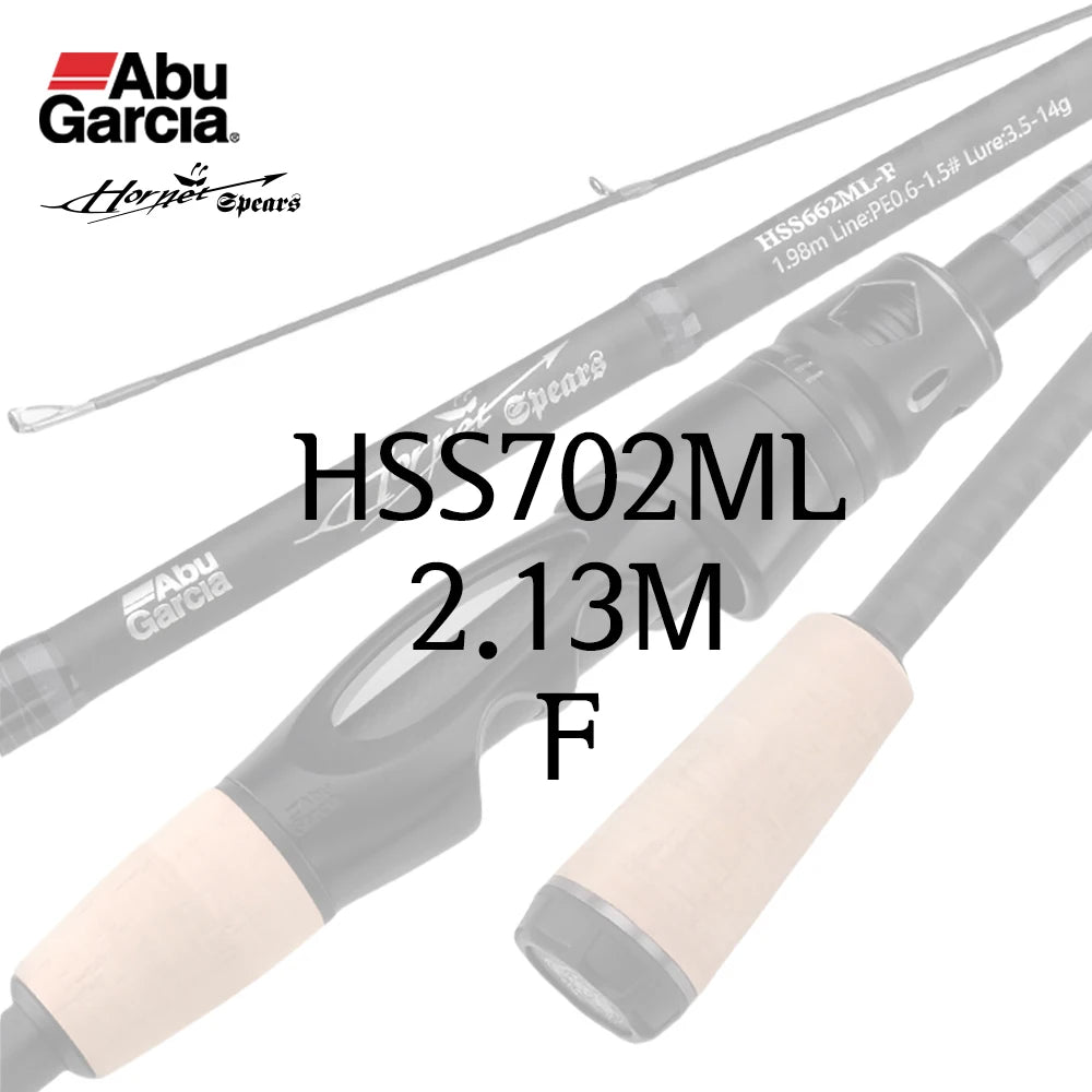 ABU Garcia Original Hornet Spears Spining/Casting 2 Sections Fishing Rod 1.98m-2.43m Fuji A-Guide Ring/Reel Seat  Nano Carbon