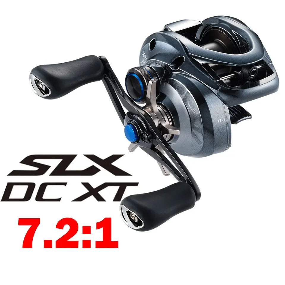 SHIMANO Baitcasting Reel SLX DC XT/SLX XT/SLX Fishing Reel New SVS Infinity braking system 8.2/7.2/6.3 Ratio HAGANE BODY