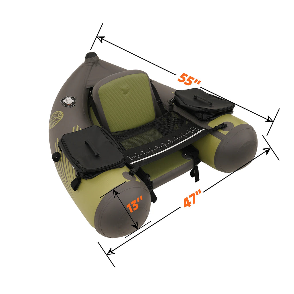 2026 1 Person Belly Boat Single Fishing Kayak PVC Material Float Tube Inflatable Rowing Boat for Water Paly