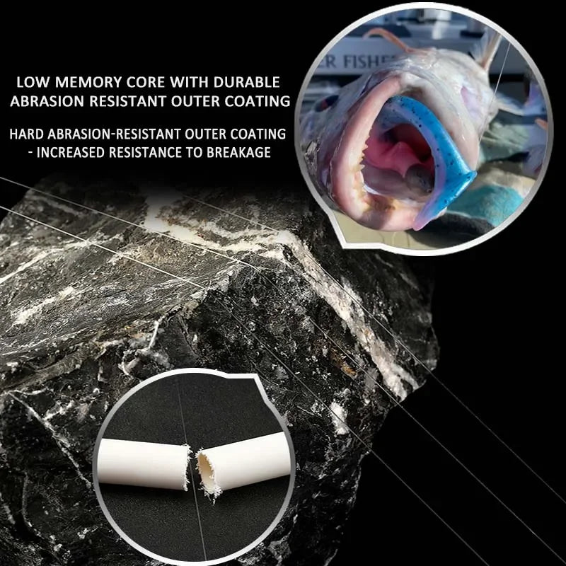 DaiwaJ-FLUOROCARBON 100% Fluorocarbon Leader 100m 50m Sinking Saltwater Clear Carbon Fiber Line Made in Japan
