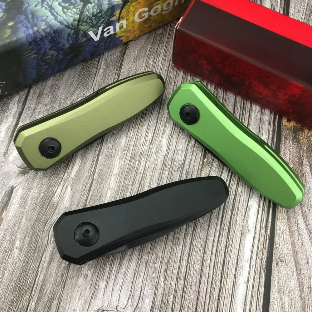 7500 Folding Pocket Knife, Aluminum Handle Multifunctional EDC Knife for Outdoor Camping Hiking Daily Use